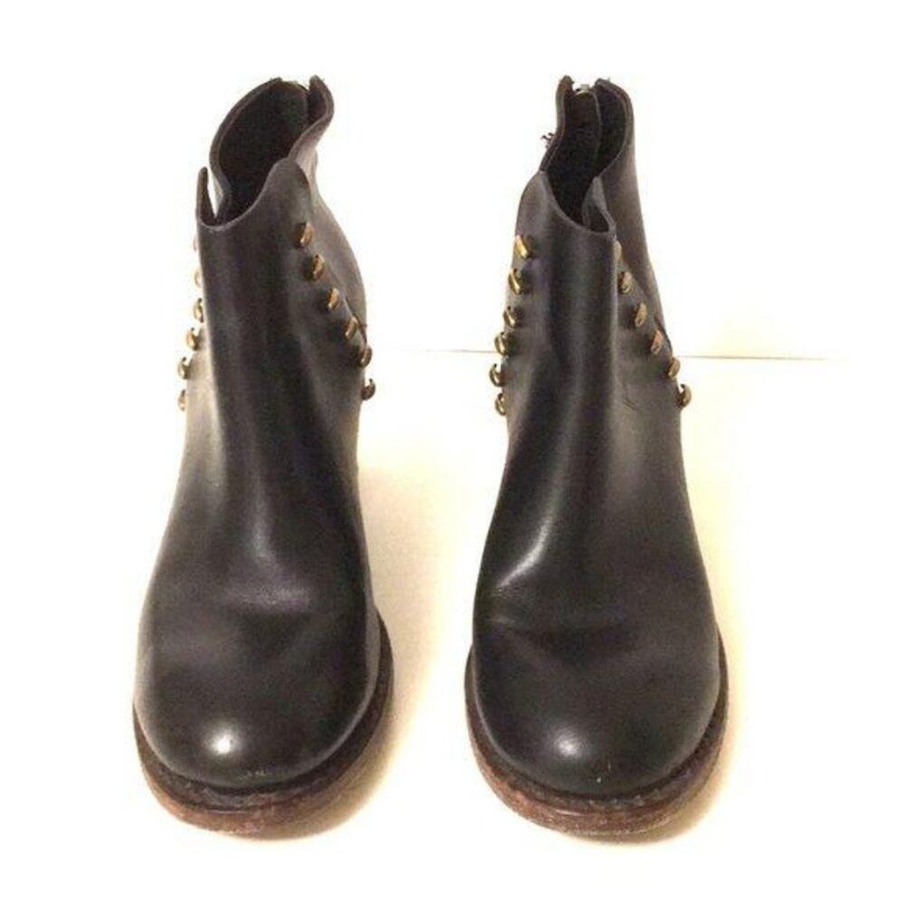 Rag & Bone Ankle boots black studded leather sz - Picture 4 of 8